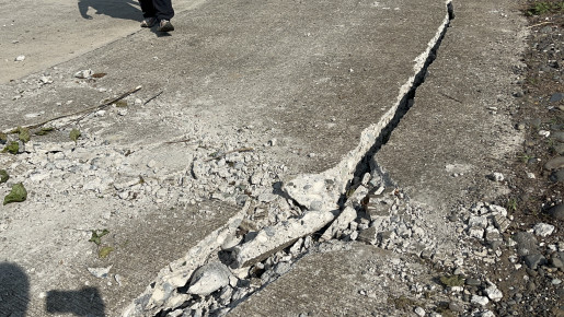 Photograph from an aftermath of the earthquake in October 2025
